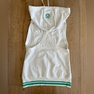 Lululemon TENNIS Flashback Tunic Tank Top Hoodie Pickleball Tennis big LOGO